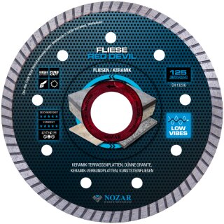 Nozar Diamanttrennscheibe Red Devil Fliese - Ø 125 mm