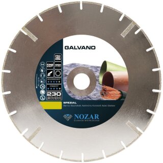 Nozar Diamanttrennscheibe Galvano - Ø 350 mm, 30/25,4 mm Bohrung