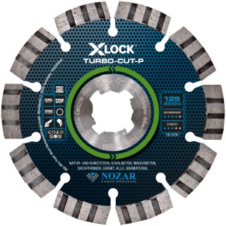 Nozar Diamanttrennscheibe Turbo-Cut Premium X-Lock - Ø 125 mm