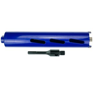 Diamant-Trockenbohrkrone KBM - Ø 62 mm / SDS Plus (Adapter)