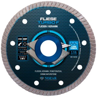 Nozar Diamanttrennscheibe Fliese Turbo F