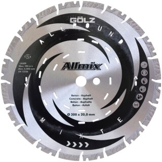 GÖLZ Diamanttrennscheibe Allmix Ø 450 mm, 25,4 mm Bohrung