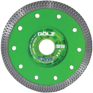 GÖLZ Diamanttrennscheibe SLF30 Ø 125 mm, 22,23 mm Bohrung