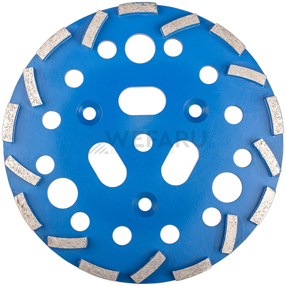 Diamant Bodenschleifteller RMB200 Ø 300 mm, 40/60 Korn für ein feines Schliffbild ideal für mittelharte Bögen passend für Roll Sanierungsfräse