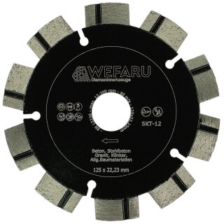 Diamanttrennscheibe SKT 12 - Ø 115 mm, 22,2 mm Bohrung