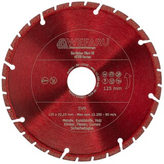 Diamanttrennscheibe SVR - Ø 125 mm