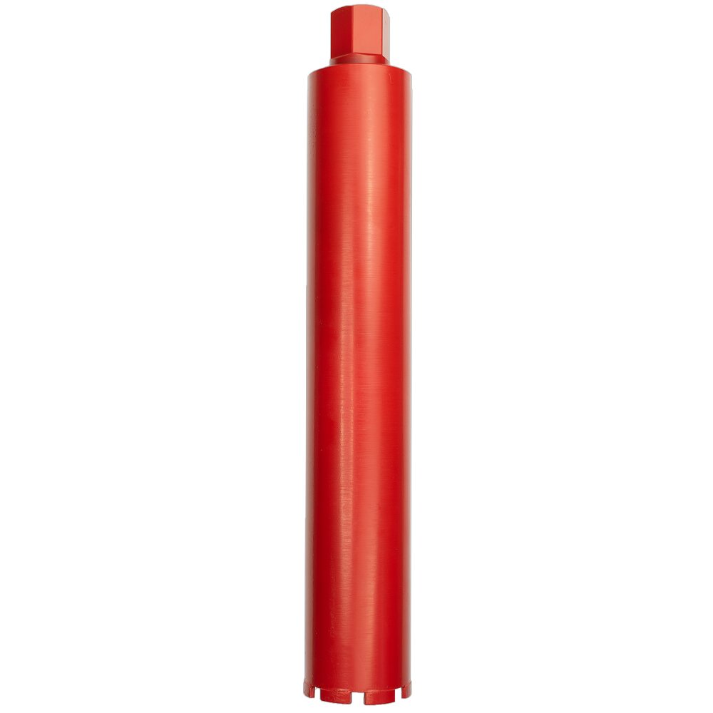 wefaru Diamantbohrkrone U100 Ø 142 mm, 1¼" UNC, 420 mm Bohrtiefe für Beton, Stahlbeton, Mauerwerk etc.