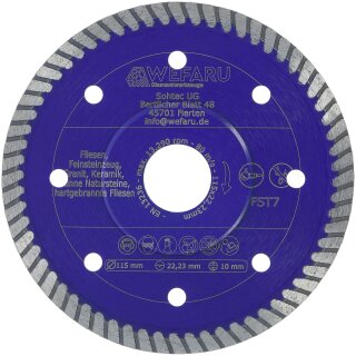 Diamanttrennscheibe FST 7 - Ø 115 mm