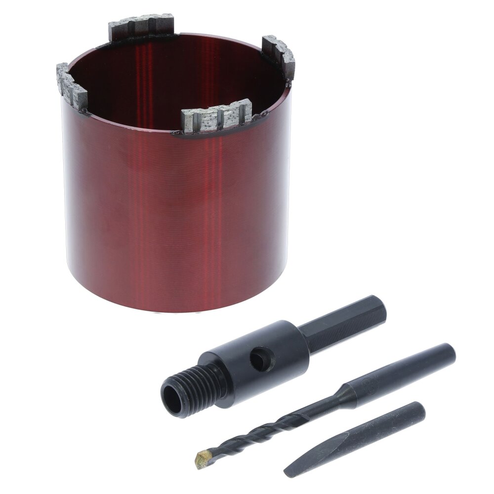 WEFARU Diamant Dosensenker DPR 82mm 6-Kant Universal Beton Mauerwerk Ziegel Nierenschlitze Spannbohrfutter Profi