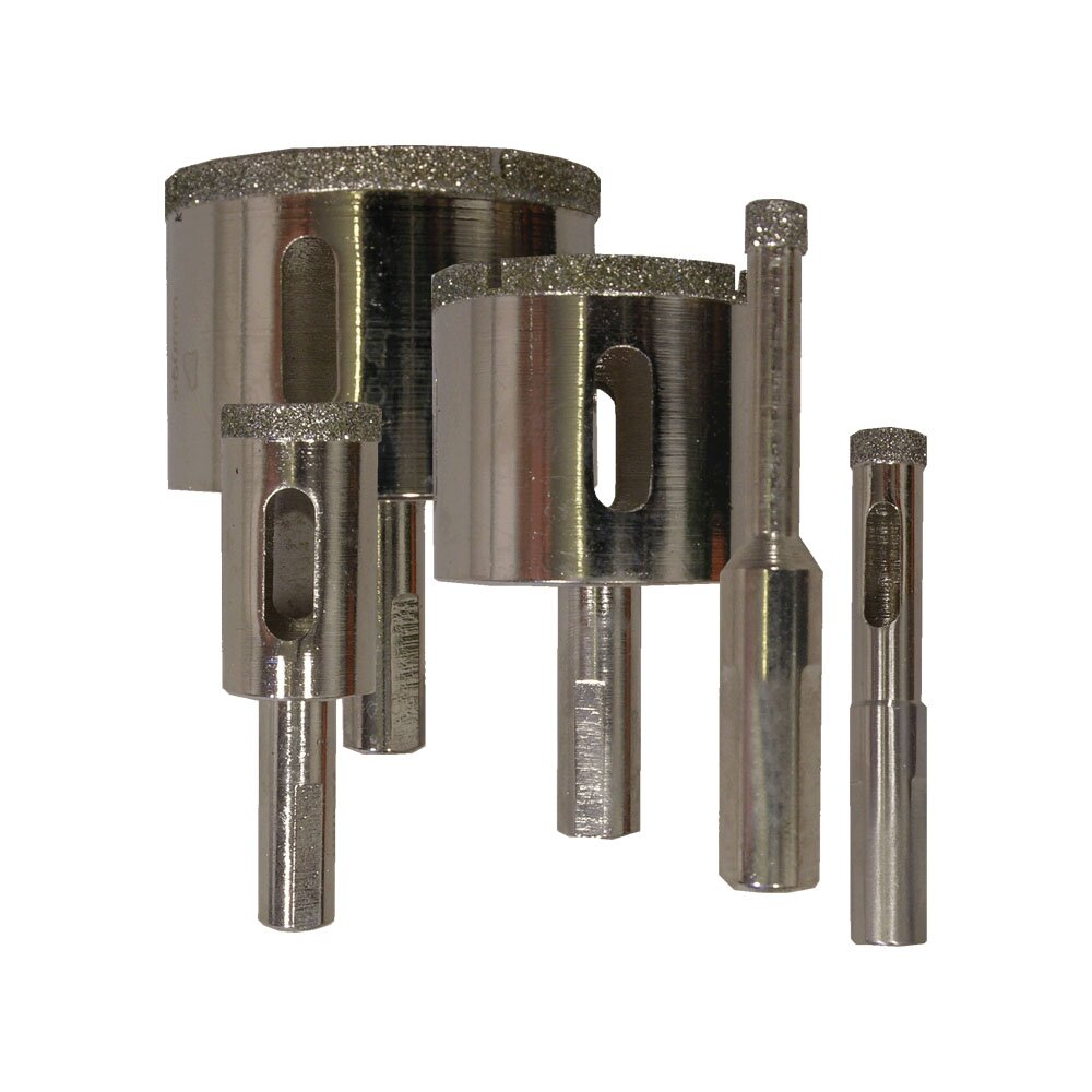 wefaru Diamant-Fliesenbohrer - Ø 22 mm - Rundschaft - NL= 35 mm