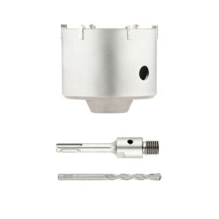 Projahn Hammerbohrkrone für leichte Hämmer - Ø 100 mm / SDS Plus (L=370mm) inkl. Zentrierbohrer