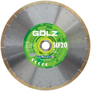GÖLZ Diamanttrennscheibe SLF20 Ø 300 mm / 25,4 mm Bohrung