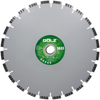 GÖLZ Diamanttrennscheibe SG35 Ø 450 mm / 30,0/25,4 mm Bohrung