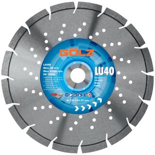 GÖLZ Diamanttrennscheibe LU40 Ø 125 mm